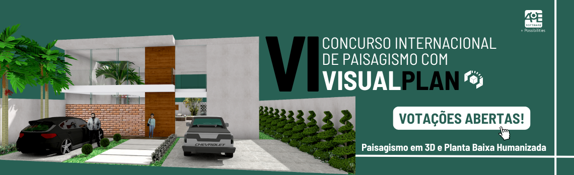 6º Concurso Internacional de Paisagismo em 3D e Planta Baixa Humanizada com VisualPLAN