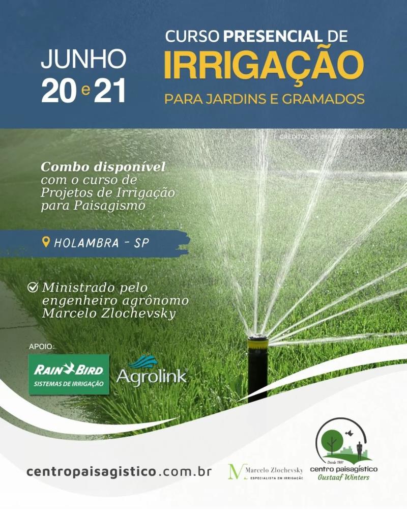 Curso de Irrigação Para Jardins e Gramados em Holambra