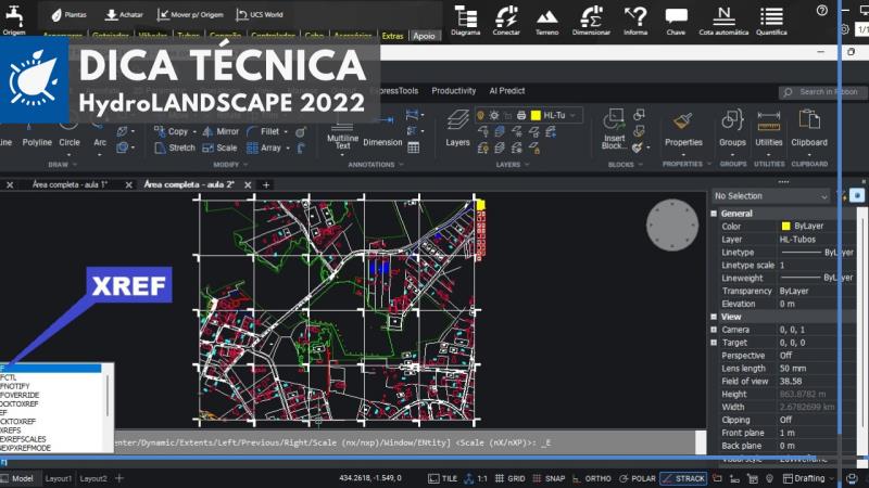 HydroLANDSCAPE 2022: como usar XREF no CAD para projetos georreferenciados
