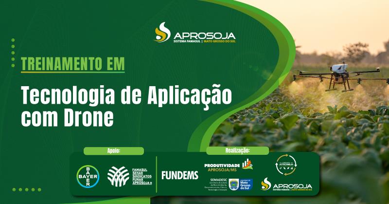 Treinamento em tecnologia de aplicação com drones leva capacitação prática ao campo em Rio Brilhante