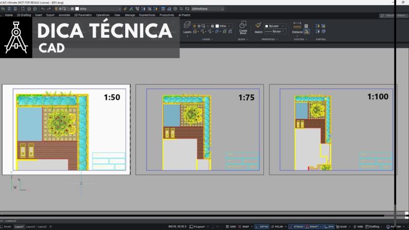 CAD: Entendendo de vez como usar a escala corretamente nos seus projetos