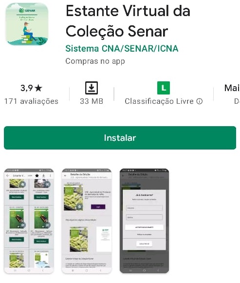 App “Estante Virtual Coleção Senar”