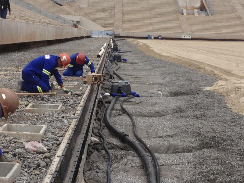 Instalação do Projeto de Irrigação da Arena Neoquímica - Copa do Mundo 2014