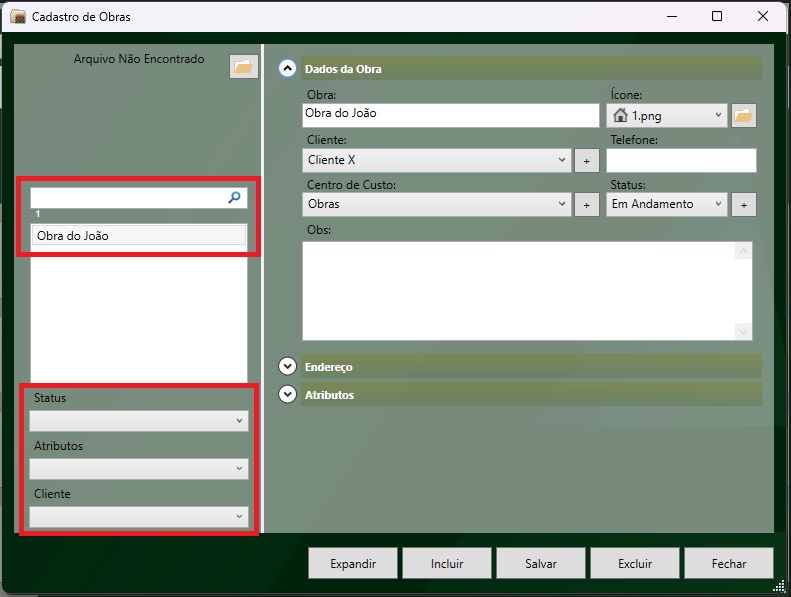 Cadastro de obra com o LandMANAGER 2022