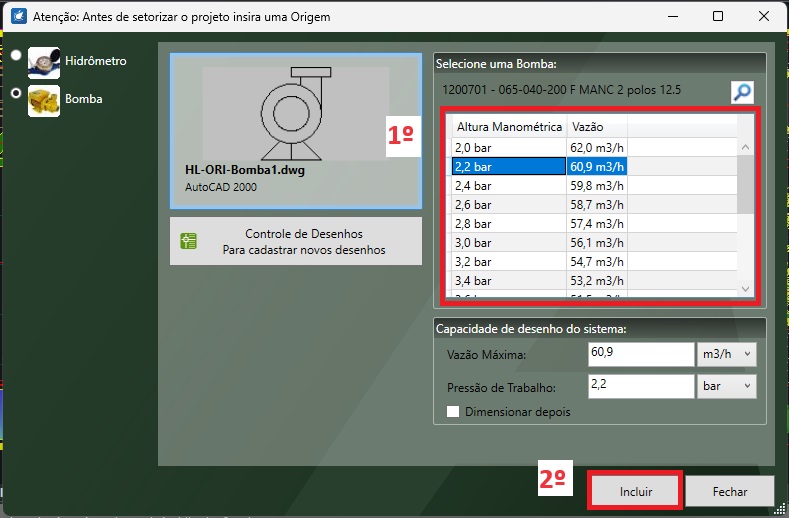 Inserindo bomba no projeto