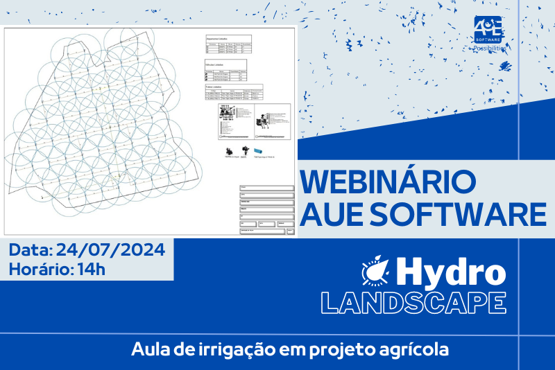 Irrigação agrícola com HydroLANDSCAPE