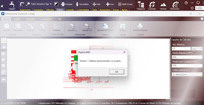 HydroLANDSCAPE 2022: Encontrando Erros de Dimensionamento com Coordenadas do CAD