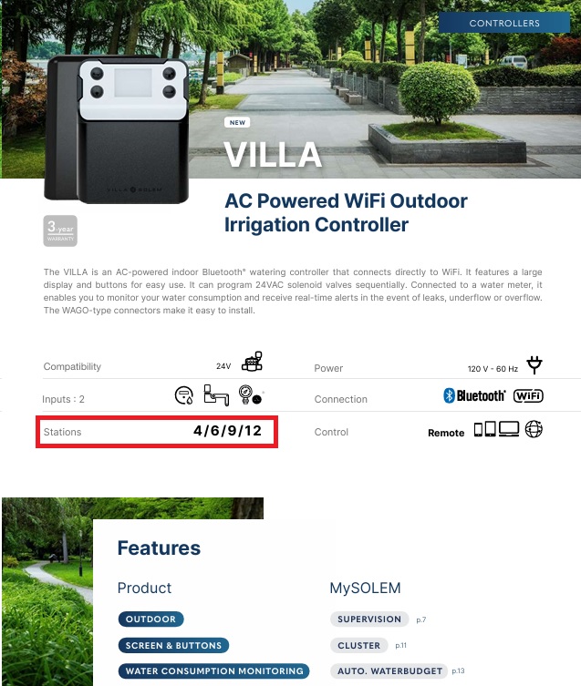 Exemplo no catálogo da marca