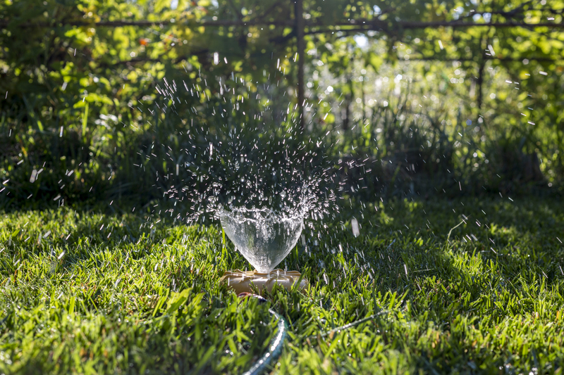 Sistema de irrigação no paisagismo
