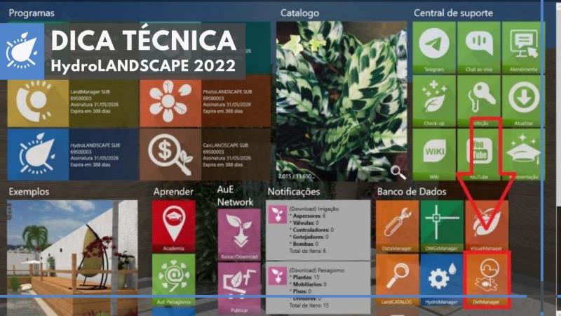 HydroLANDSCAPE 2022: Cadastro de Detalhes de Equipamentos no DetManager