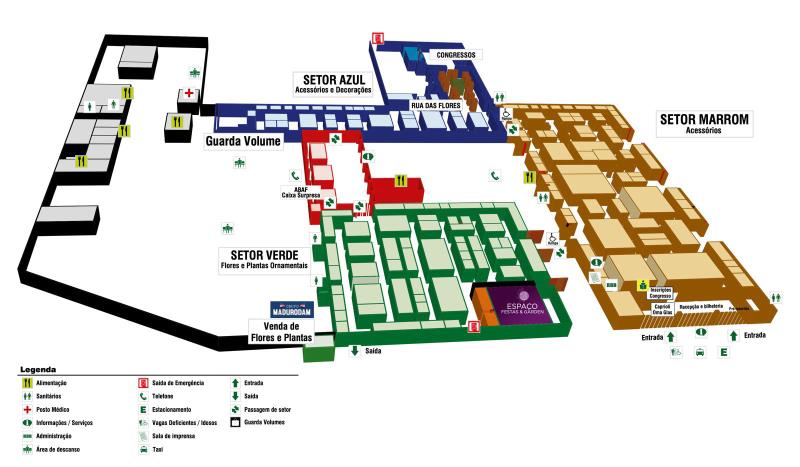 Setorização do evento