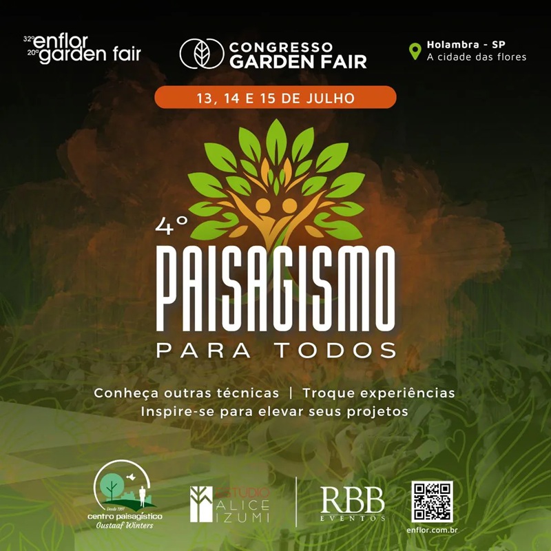 Congresso Garden Fair 2025 destaca o paisagismo como aliado nos desafios urbanos e climáticos