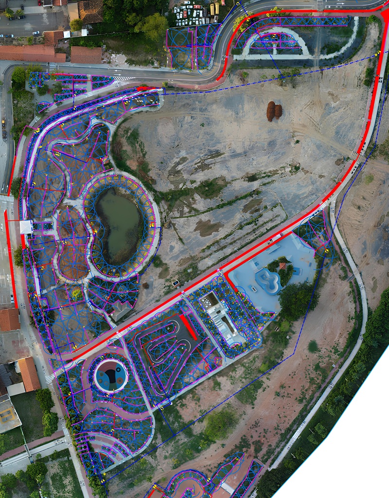 Planta do Sistema de Irrigação no PARQUE NATURAL ENG. GERALDO ROCHA sistema de irrigação