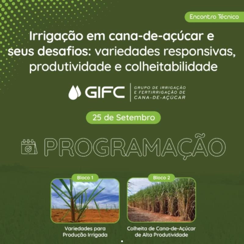 GIFC promove Encontro Técnico sobre Irrigação em Cana-de-Açúcar e seus Desafios