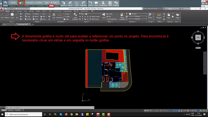 Configurando a grelha