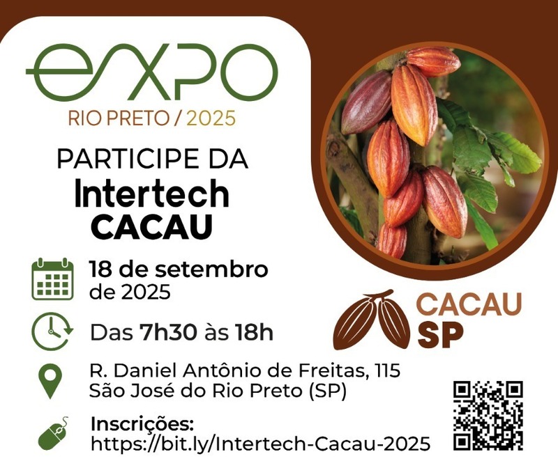 Intertech Cacau na Expo Rio Preto 2025: o futuro do cacau irrigado passa por aqui