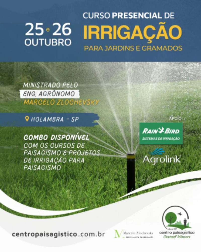 Curso Presencial de Irrigação para Jardins e Gramados une teoria, prática e paixão pelo verde
