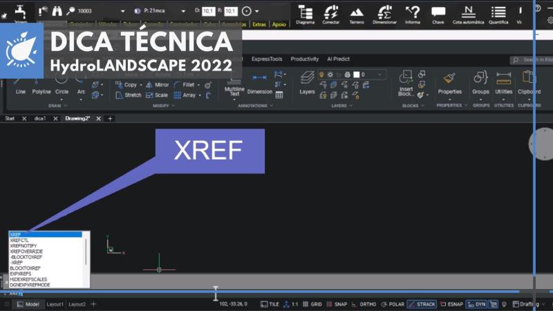HydroLANDSCAPE 2022: Utilizando o XREF para integrar projetos