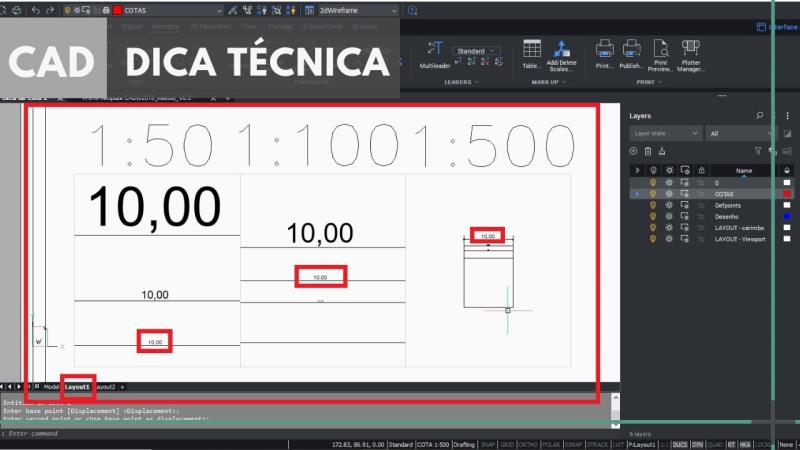 CAD: como criar e configurar cotas