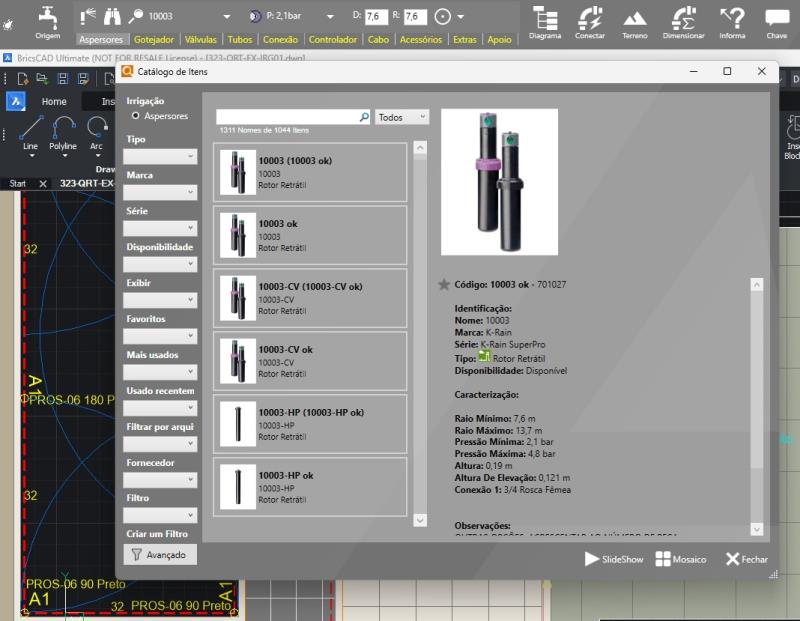 Retrospectiva Banco de Dados de Irrigação 2025 — Atualizações Técnicas e Expansão de Catálogos