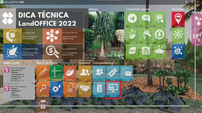 AuE LandOFFICE 2022: Como instalar o software